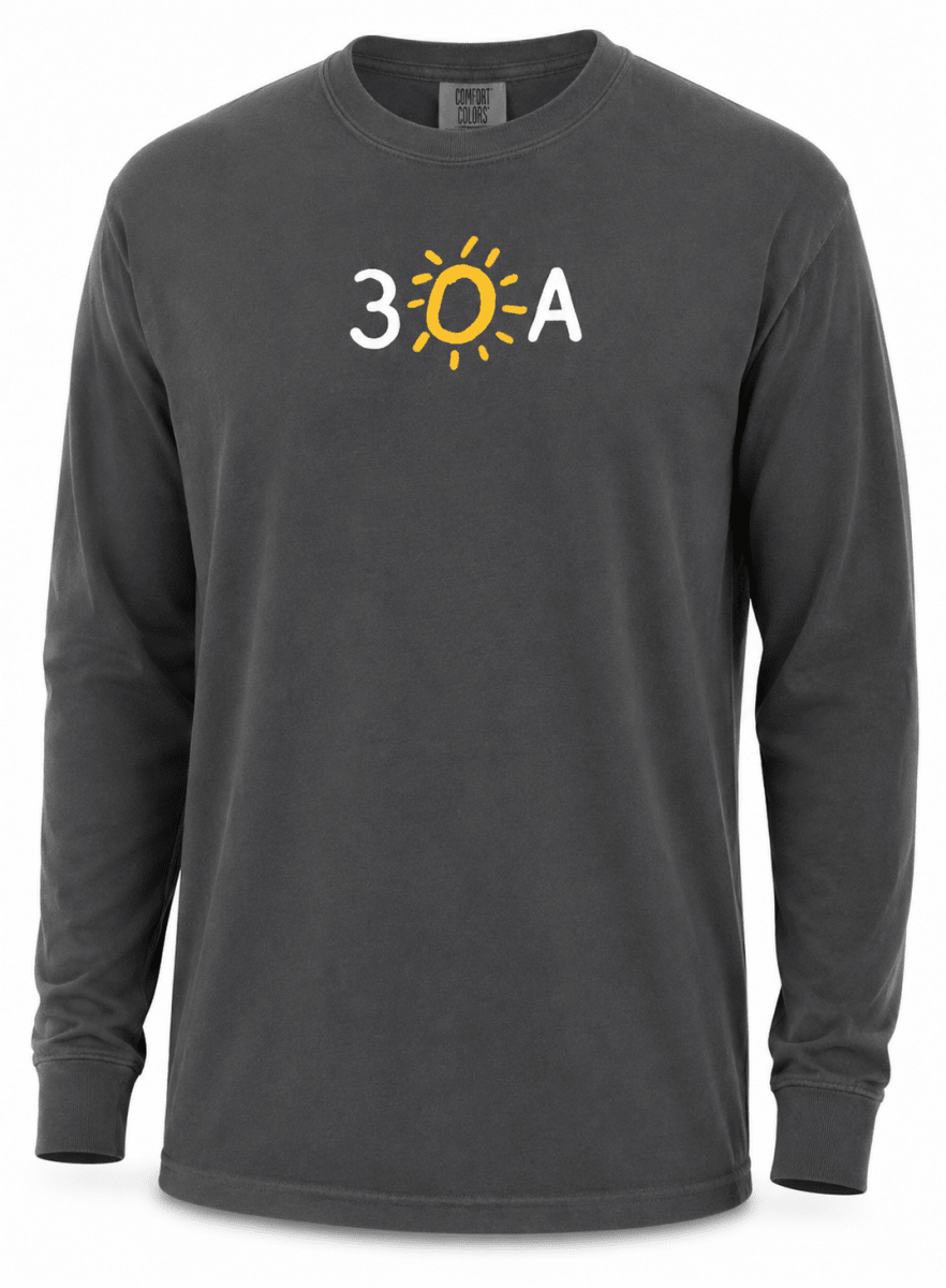 30A Iconic Comfort Colors Long Sleeve Tee - 30A Gear - men tee