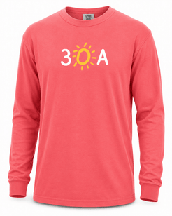 30A Iconic Comfort Colors Long Sleeve Tee - 30A Gear - men tee