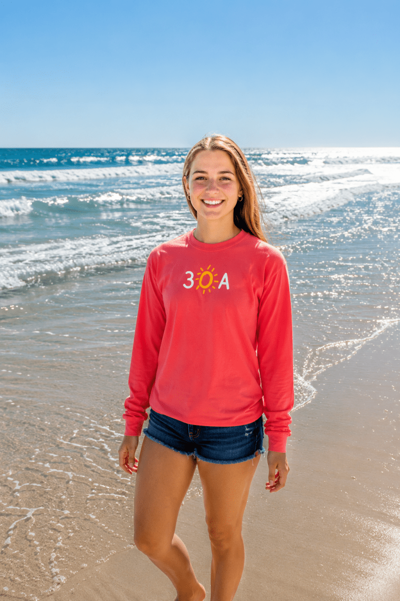 30A Iconic Comfort Colors Long Sleeve Tee - 30A Gear - men tee