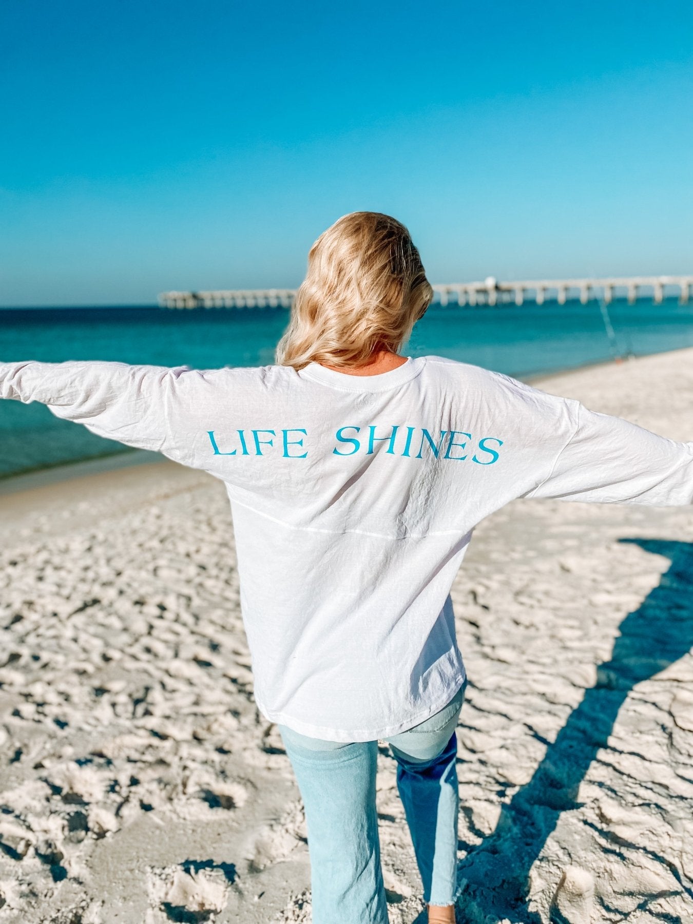 30A Life Shines Varsity T - Shirt - 30A Gear - men tee