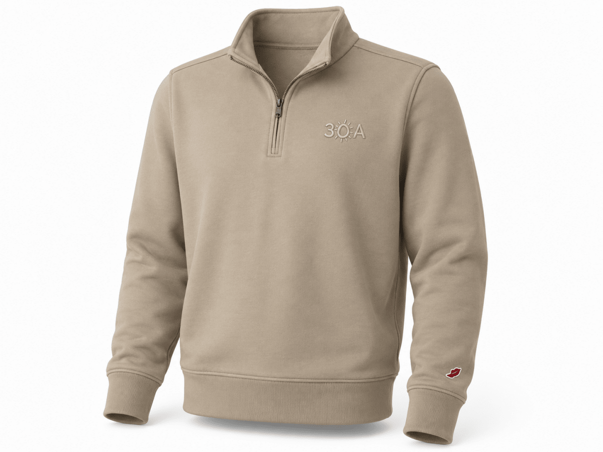 30A Logo 1991 Fleece 1.4 Zip - 30A Gear - men fleece