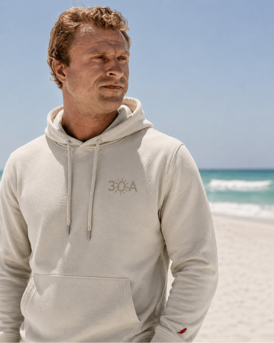 30A Logo All Day Long Sleeve Hoodie - 30A Gear - Mens All Day Hoodie