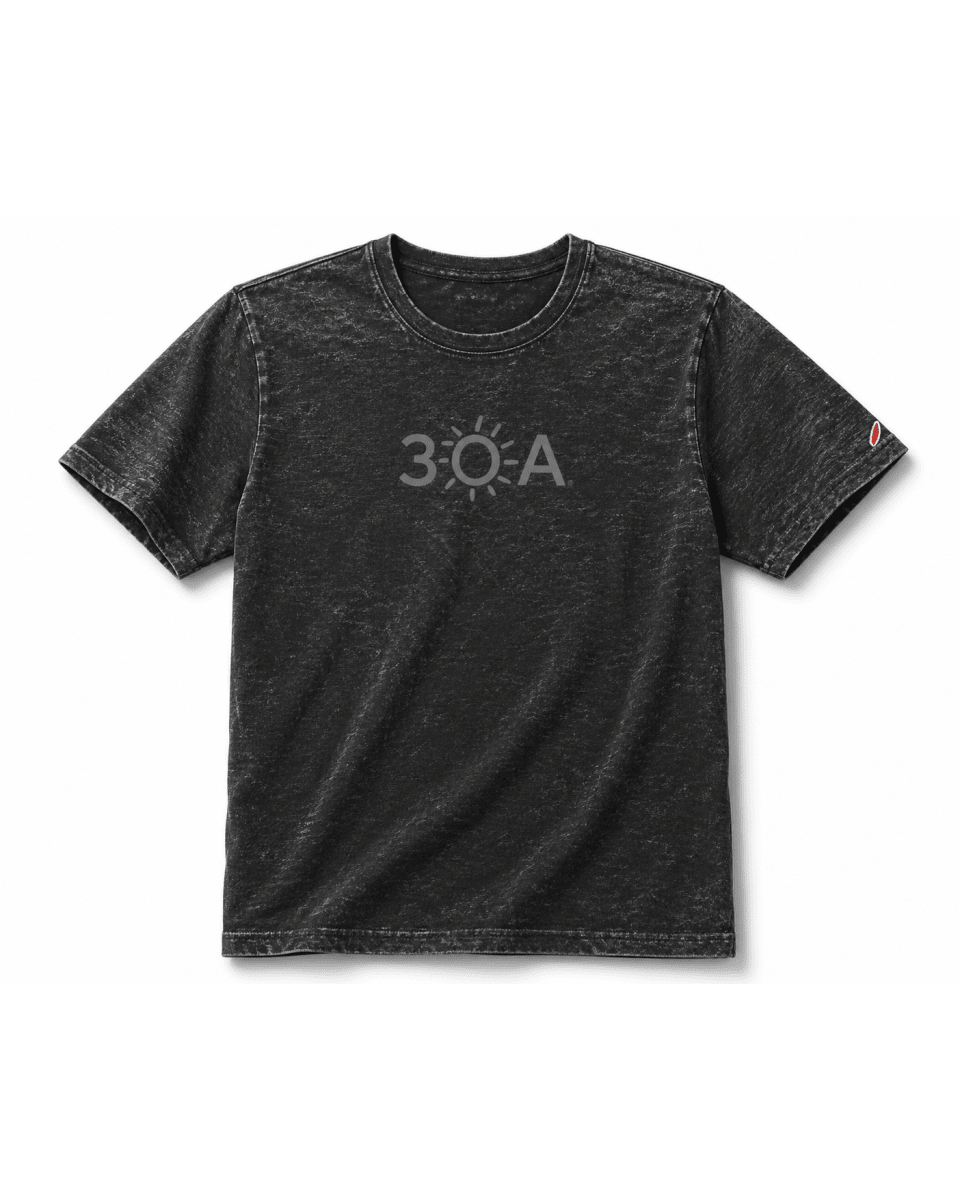 30A Logo Burnout Short Sleeve Crew - 30A Gear - Mens Burnout