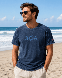 30A Logo Burnout Short Sleeve Crew - 30A Gear - Mens Burnout