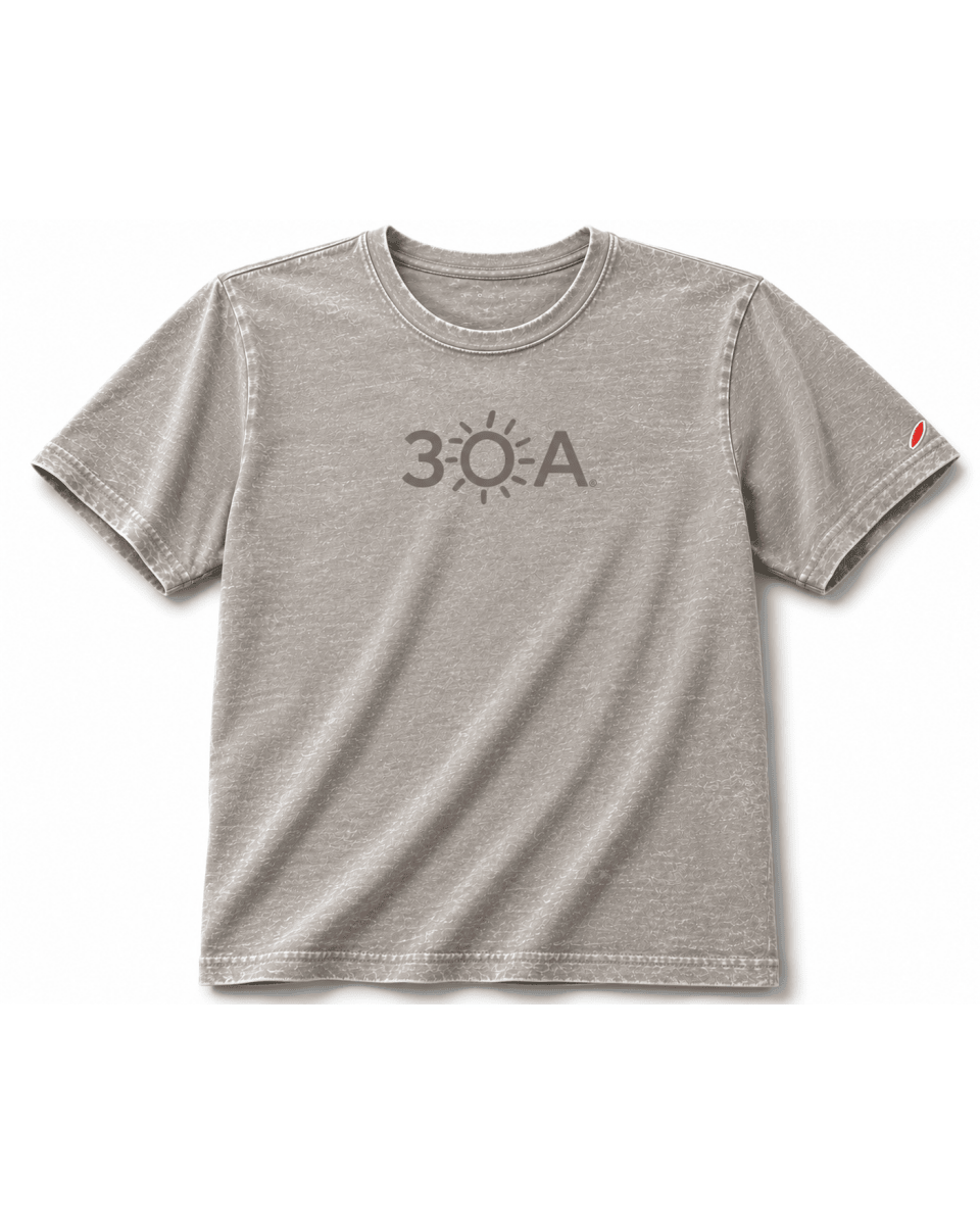 30A Logo Burnout Short Sleeve Crew - 30A Gear - Mens Burnout