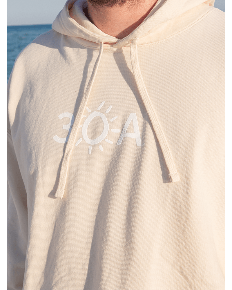 30A Logo Comfort Colors Lightweight Hoodie - 30A Gear - men fleece