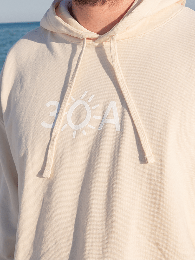 30A Logo Comfort Colors Lightweight Hoodie - 30A Gear - men fleece