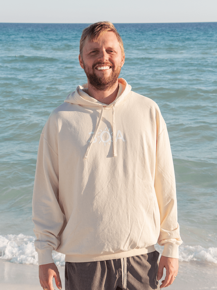 30A Logo Comfort Colors Lightweight Hoodie - 30A Gear - men fleece