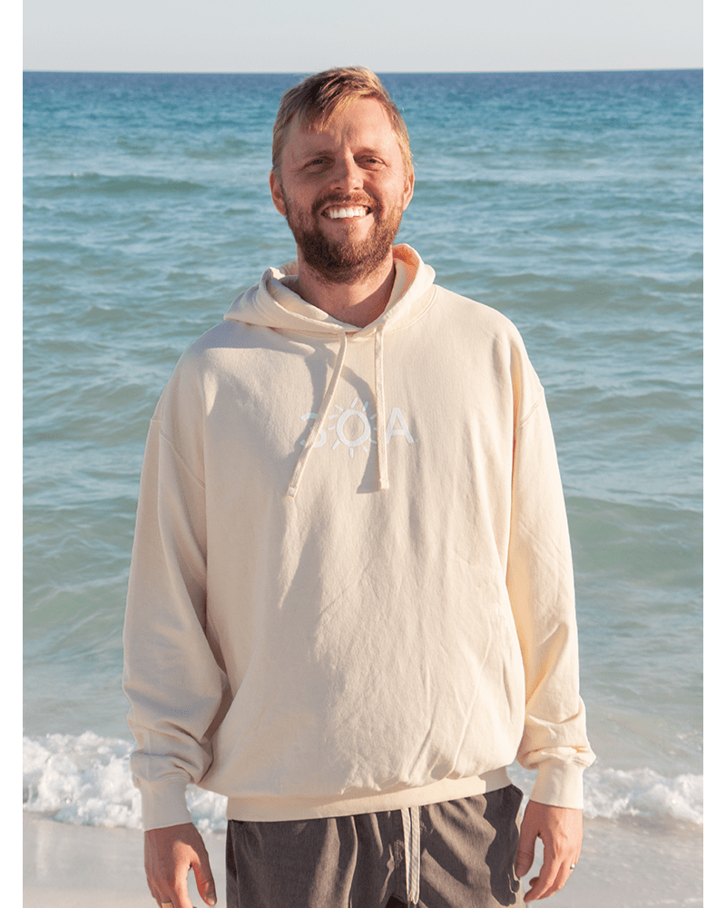 30A Logo Comfort Colors Lightweight Hoodie - 30A Gear - men fleece