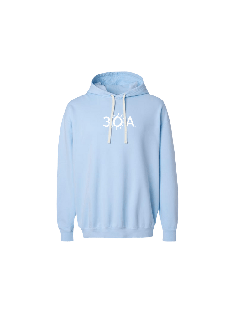 30A Logo Comfort Colors Lightweight Hoodie - 30A Gear - men fleece