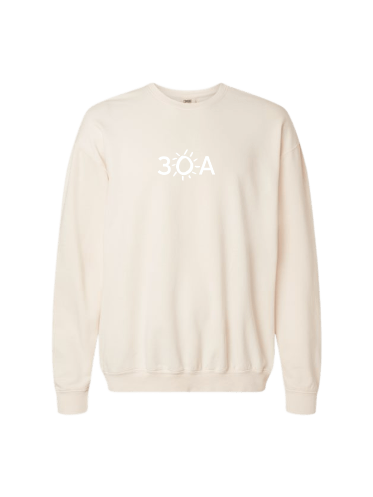 30A Logo Comfort Colors Lightweight Sweatshirt - 30A Gear - men fleece