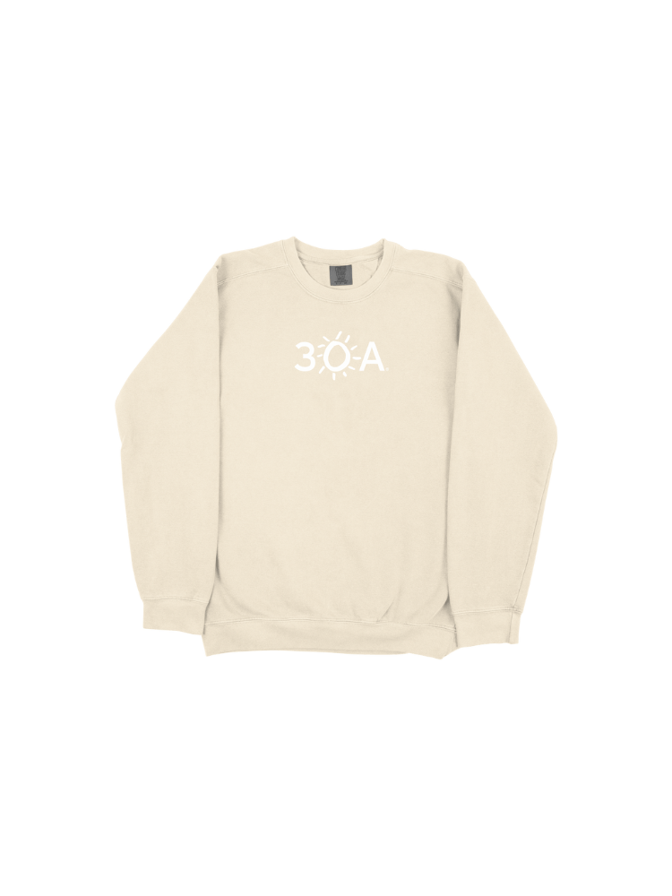 30A Logo Comfort Colors Lightweight Sweatshirt - 30A Gear - men fleece