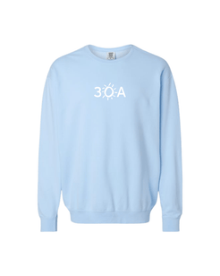30A Logo Comfort Colors Lightweight Sweatshirt - 30A Gear - men fleece