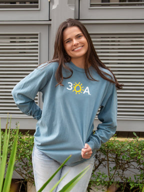 30A Logo Comfort Colors Long Sleeve T - Shirt - 30A Gear - men tee