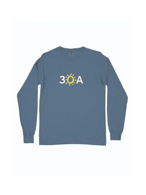 30A Logo Comfort Colors Long Sleeve T-Shirt - 30A Gear - men tee