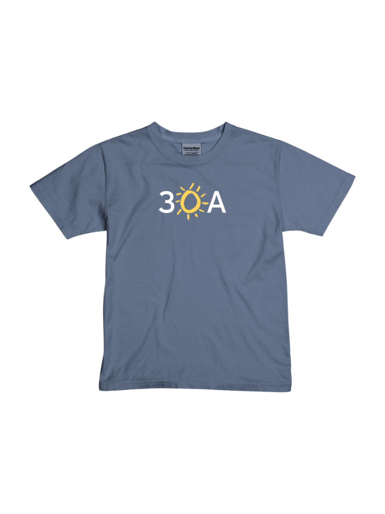 30A Logo Comfort Colors Youth T-Shirt - 30A Gear - youth tee