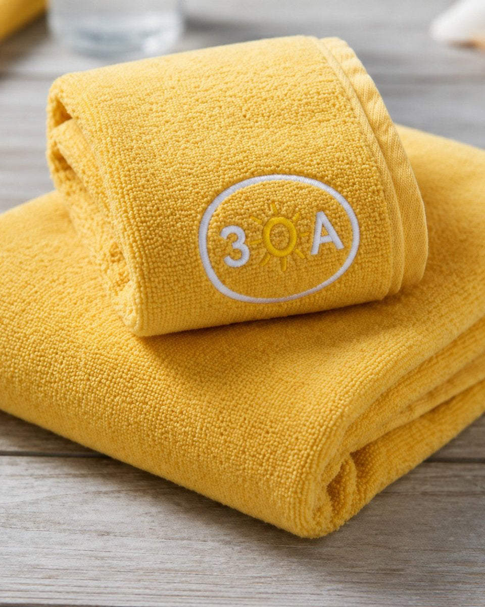30A Logo Cotton Love Beach Towel - 30A Gear - novelty misc