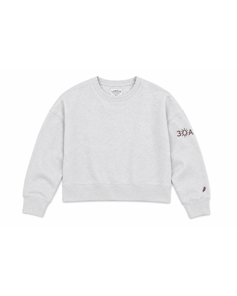 30A Logo Ladies 1636 Boxy Crew - 30A Gear - Ladies Fleece