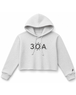 30A Logo Ladies 1636 Crop Hoodie - 30A Gear - Ladies Fleece