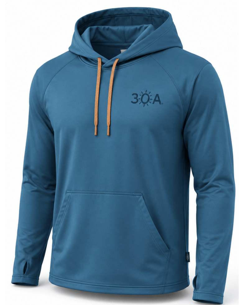 30A Logo Locale Stratus Hoodie - 30A Gear - Mens LS Performance