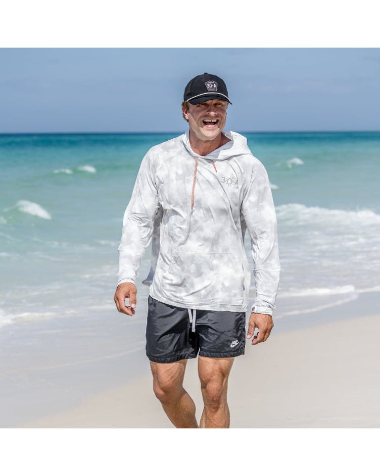30A Logo Locale Stratus Hoodie - 30A Gear - Mens LS Performance