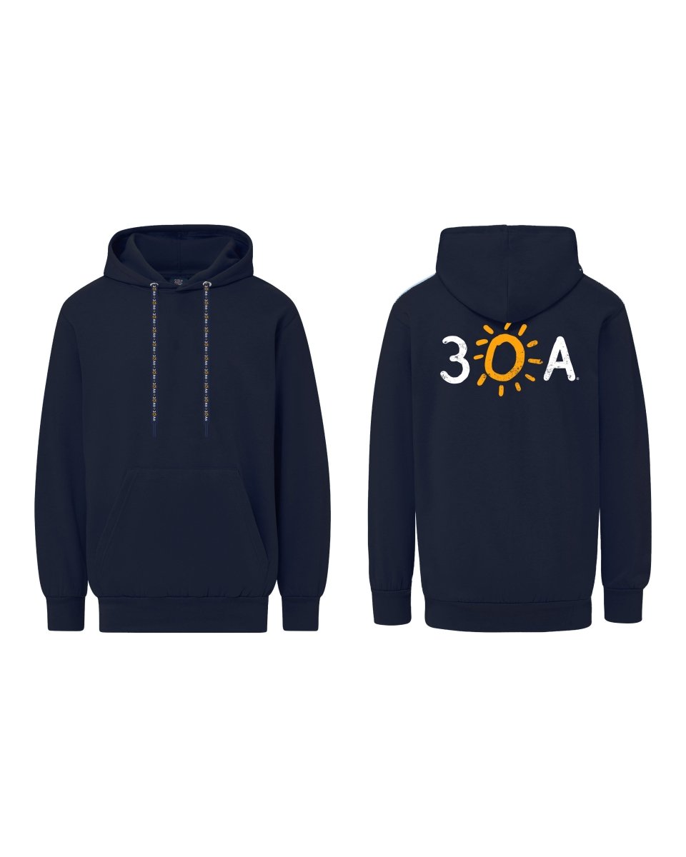 30A Logo MV Hoodie with Drawstrings - 30A Gear - Mens Fleece