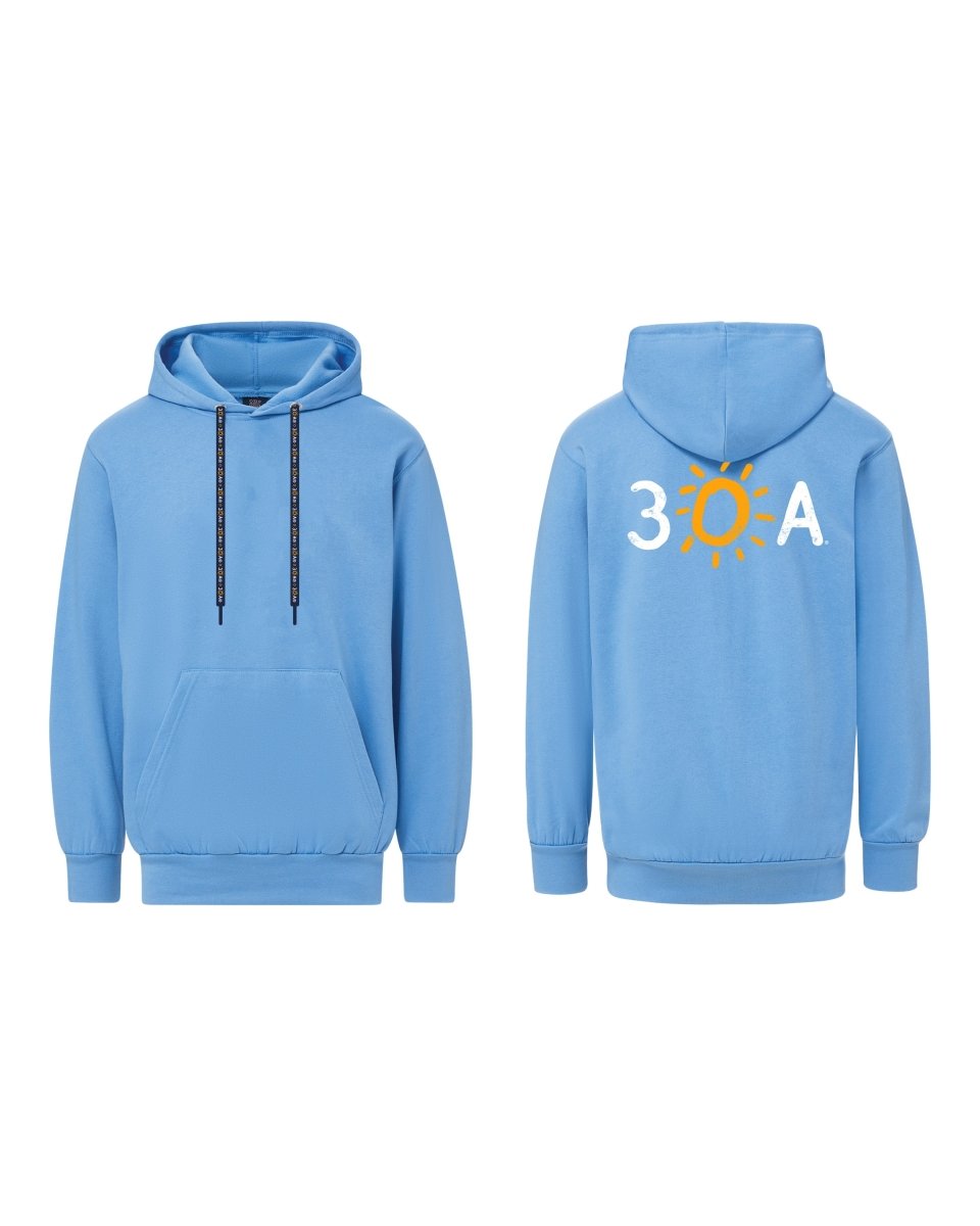 30A Logo MV Hoodie with Drawstrings - 30A Gear - Mens Fleece