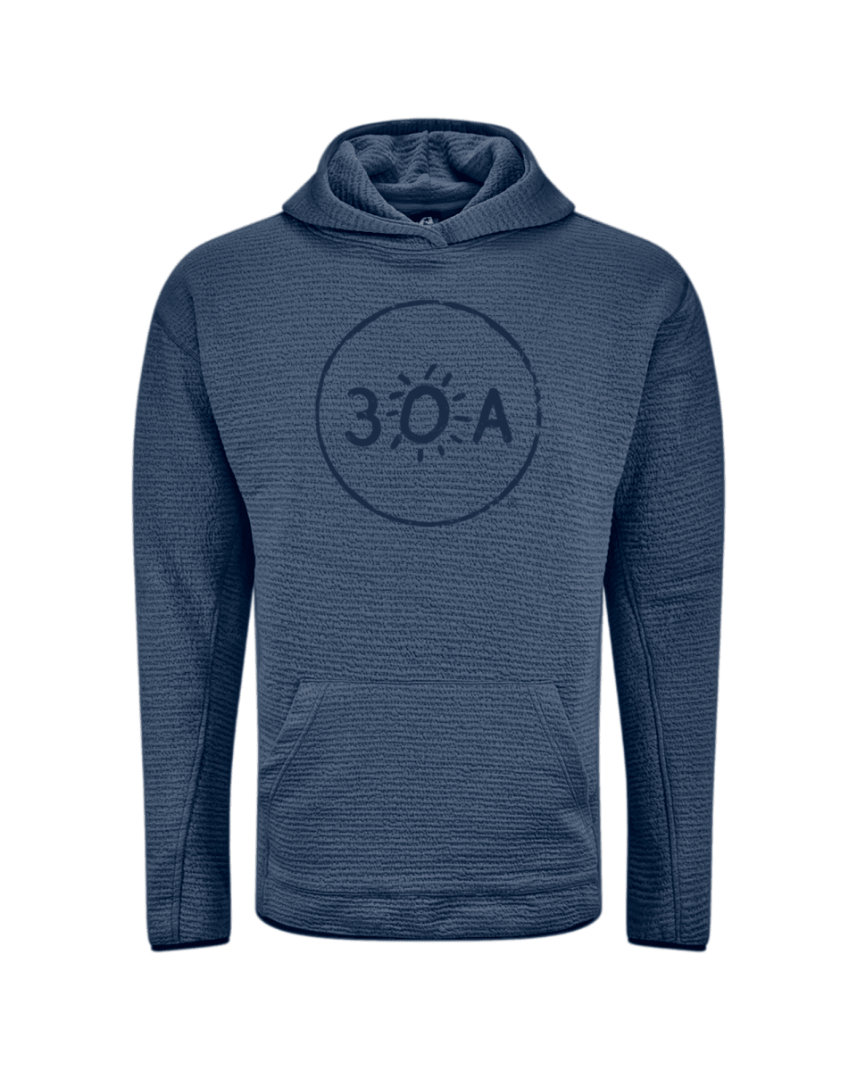 30A Logo Pebble Hoodie - 30A Gear - Mens Fleece
