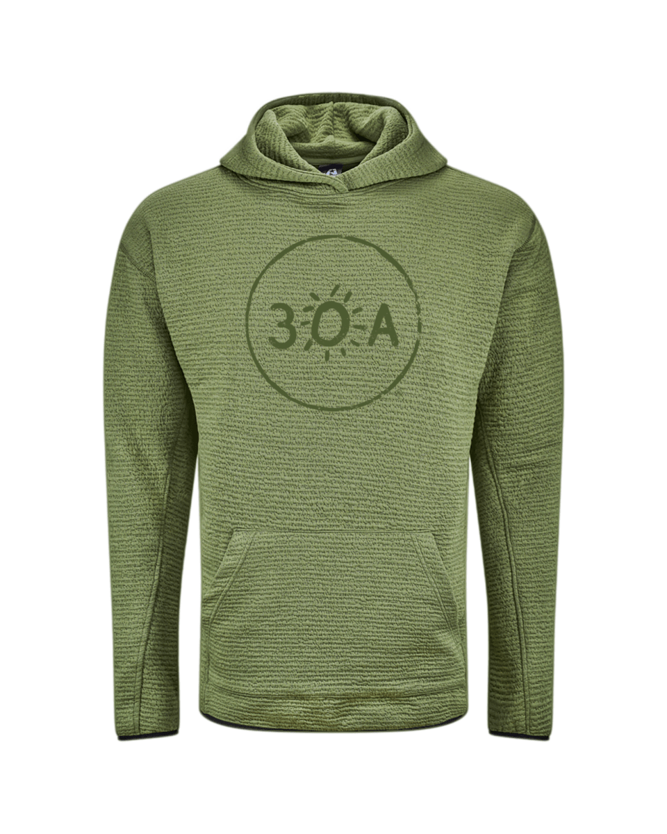 30A Logo Pebble Hoodie - 30A Gear - Mens Fleece