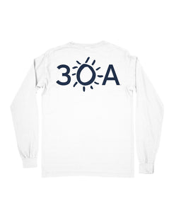 30A Logo Pocket Long Sleeve T - shirt - 30A Gear - men tee