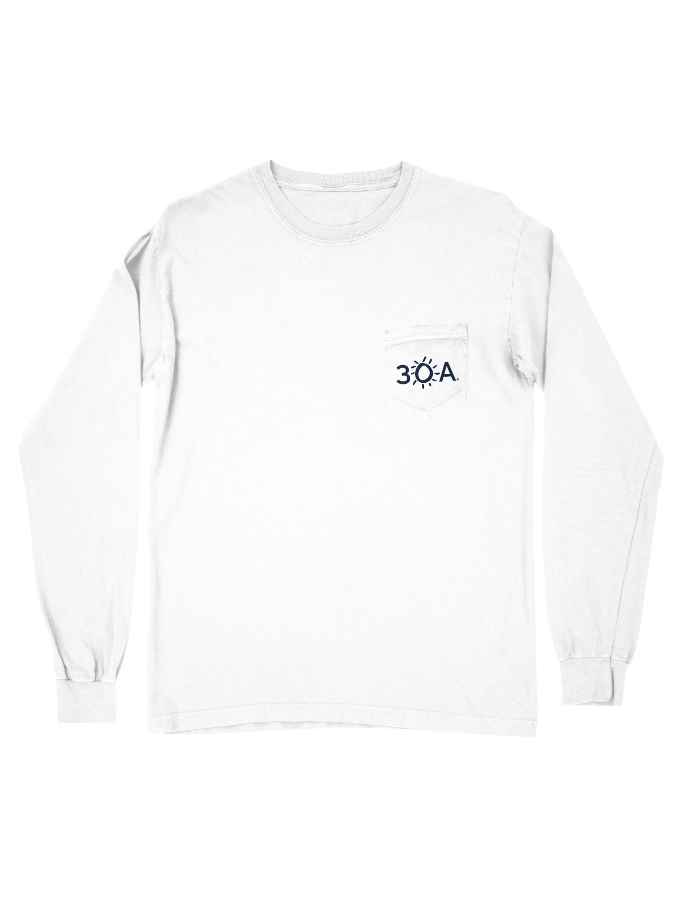 30A Logo Pocket Long Sleeve T - shirt - 30A Gear - men tee