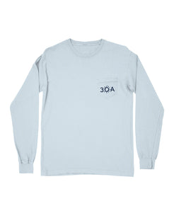 30A Logo Pocket Long Sleeve T - shirt - 30A Gear - men tee
