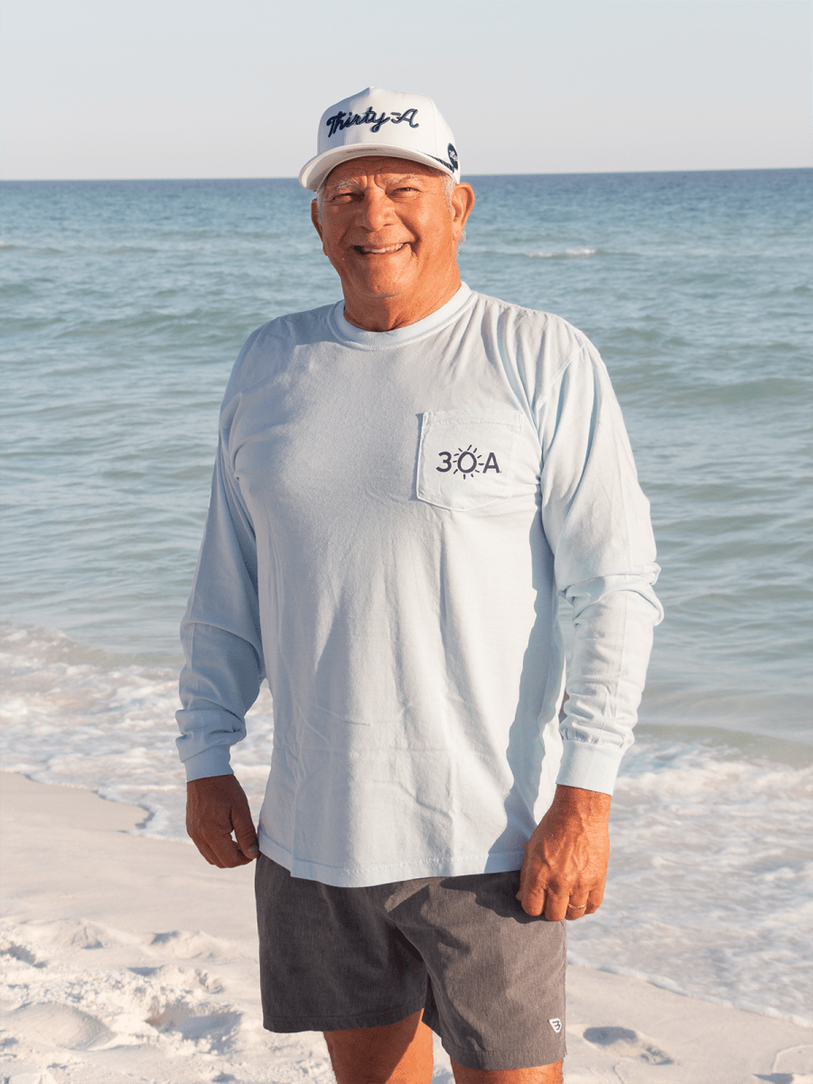 30A Logo Pocket Long Sleeve T-shirt - 30A Gear - men tee