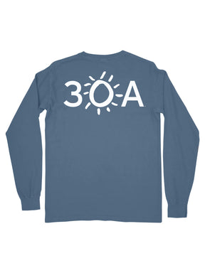 30A Logo Pocket Long Sleeve T - shirt - 30A Gear - men tee