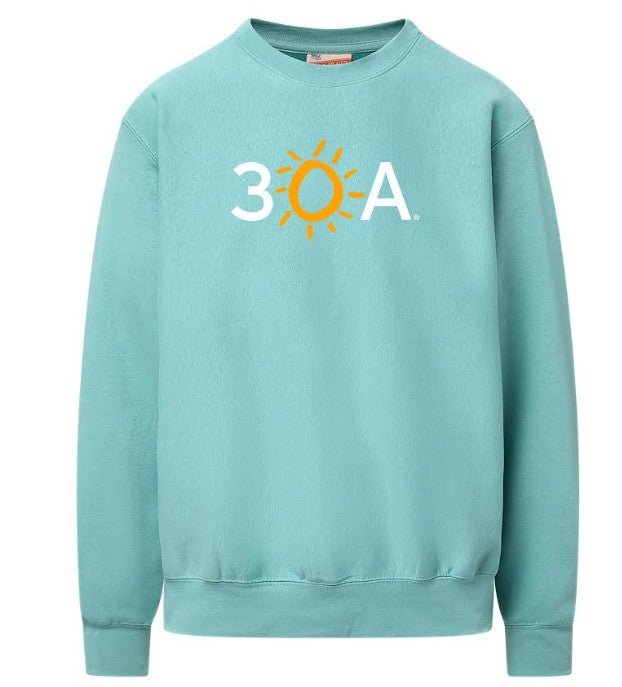 30A Logo Pro Weave Crew - 30A Gear - men fleece