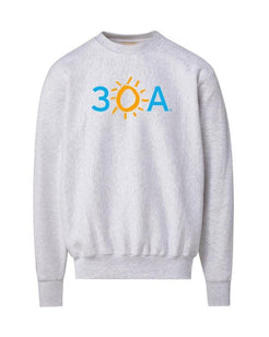 30A Logo Pro Weave Crew - 30A Gear - men fleece
