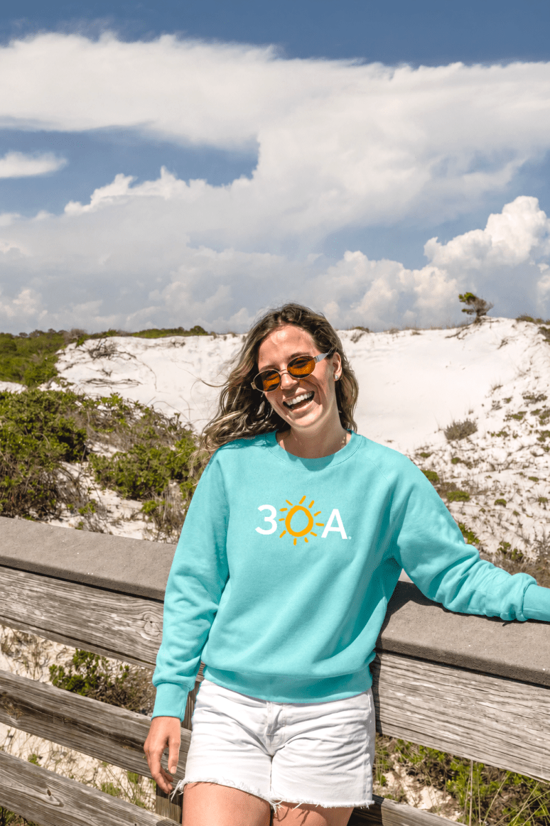 30A Logo Pro Weave Crew - 30A Gear - men fleece