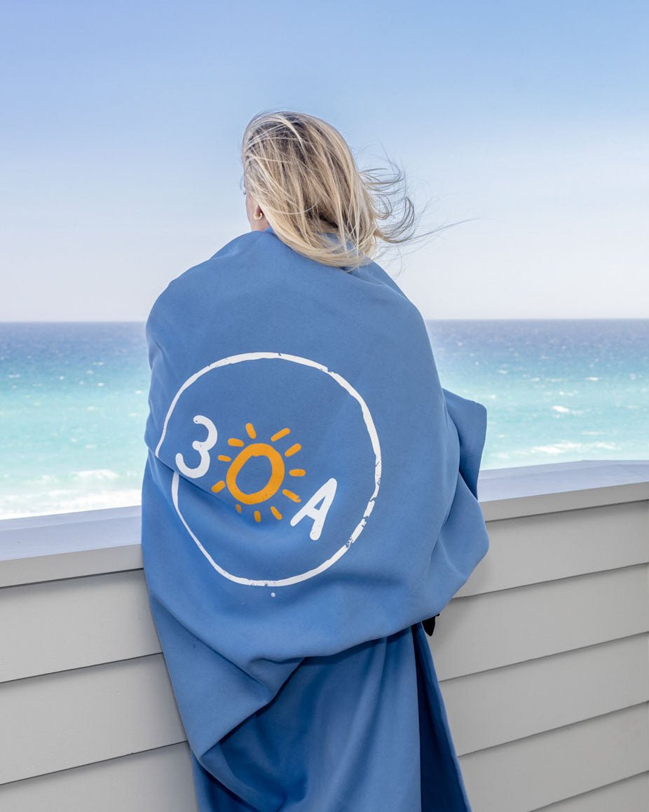 30A Logo Pro Weave Sweatshirt Blanket - 30A Gear - Blankets