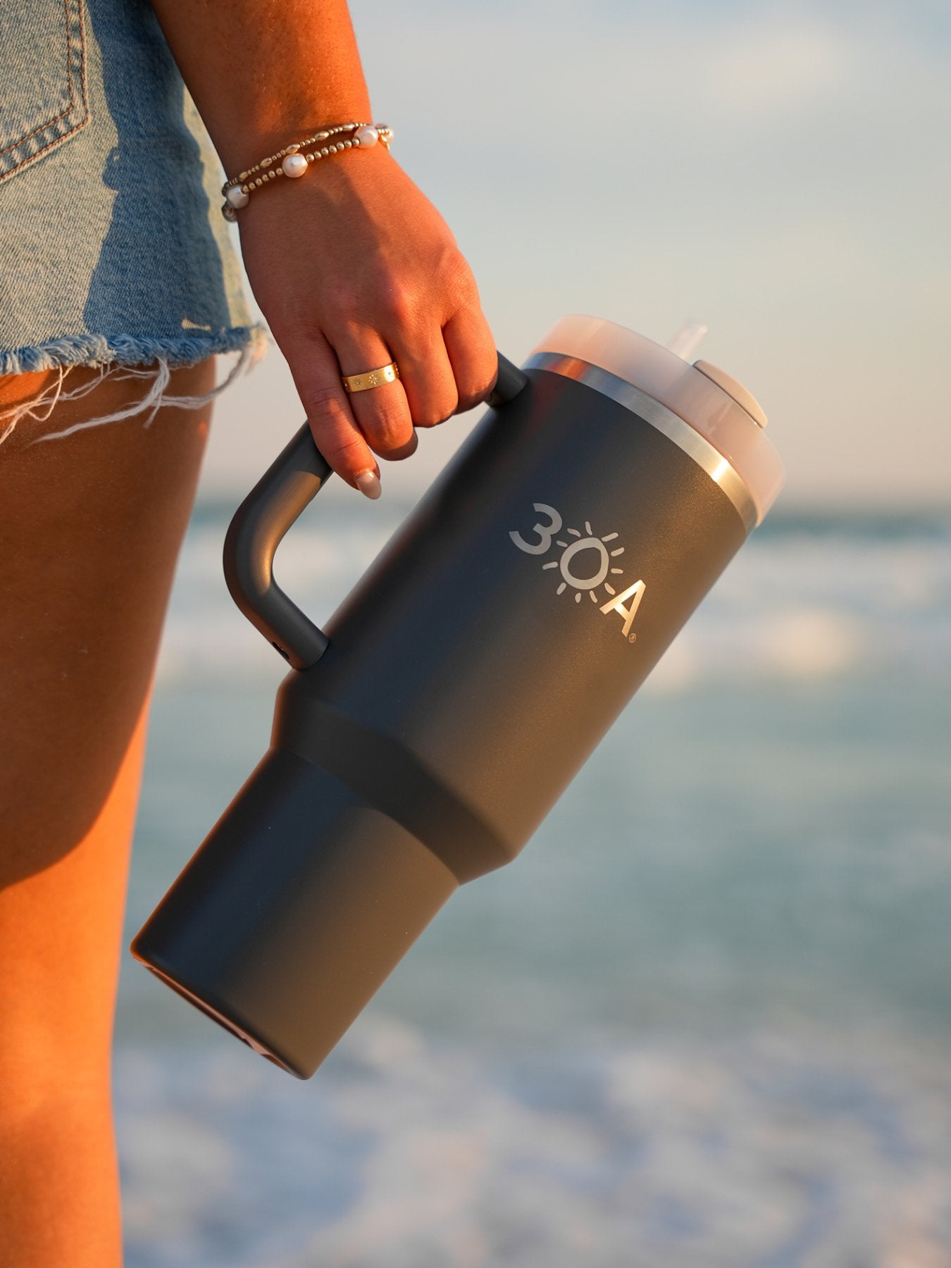 30A Logo Stanley Quencher H2.O FlowState™ Tumbler - 30A Gear - novelty drinkware