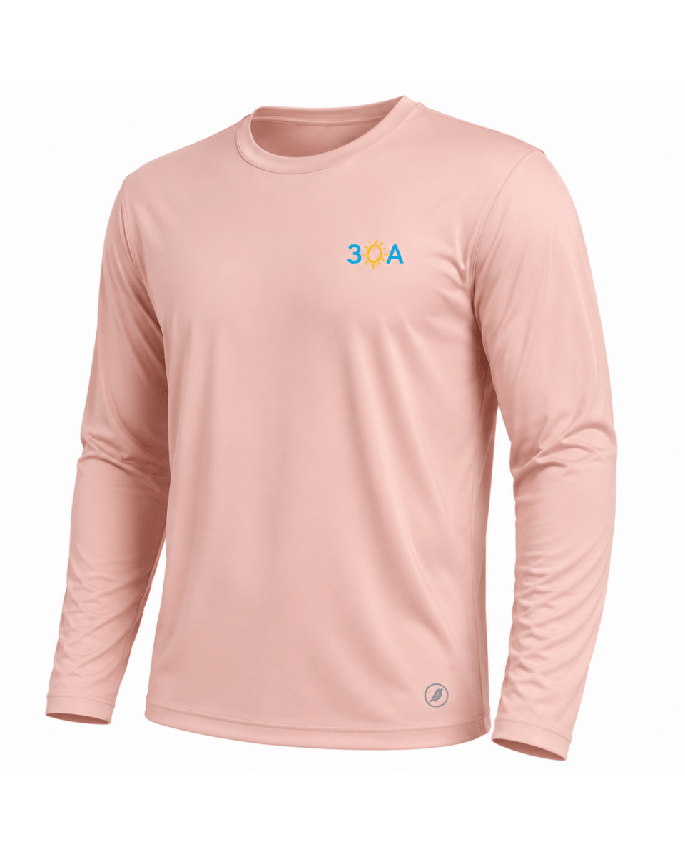 30A Logo Sundial Long Sleeve Crew - 30A Gear - Mens LS Performance