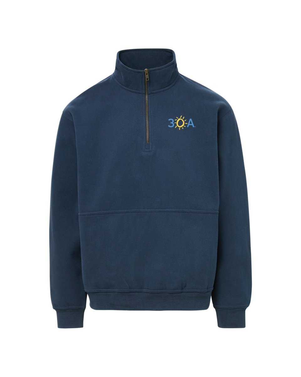 30A Logo Vintage 1/4 Zip - 30A Gear - Mens Fleece