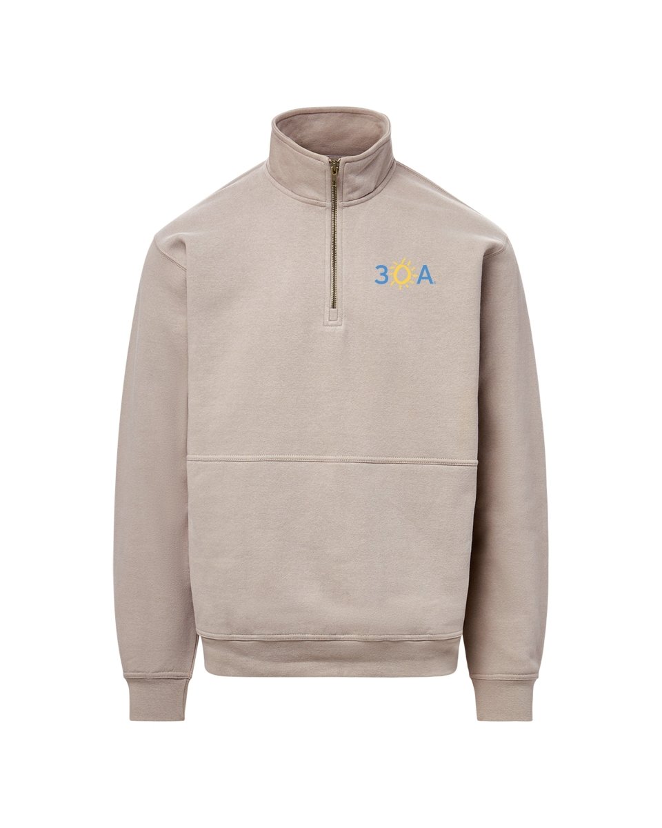 30A Logo Vintage 1/4 Zip - 30A Gear - Mens Fleece