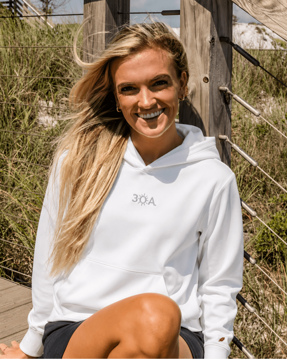 30A Logo W 1991 Hoodie - 30A Gear - Ladies Fleece
