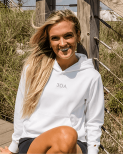 30A Logo W 1991 Hoodie - 30A Gear - Ladies Fleece