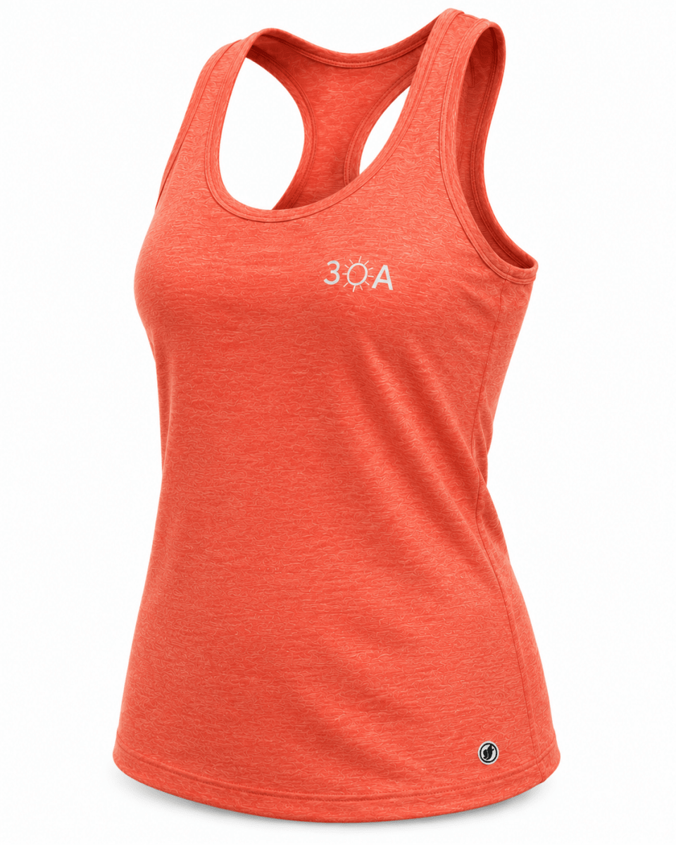30A Logo W Burnout Racer Tank - 30A Gear - Tank Legacy Racerback