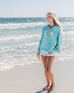 30A Logo W MV Coastal Hoodie - 30A Gear - Ladies Fleece