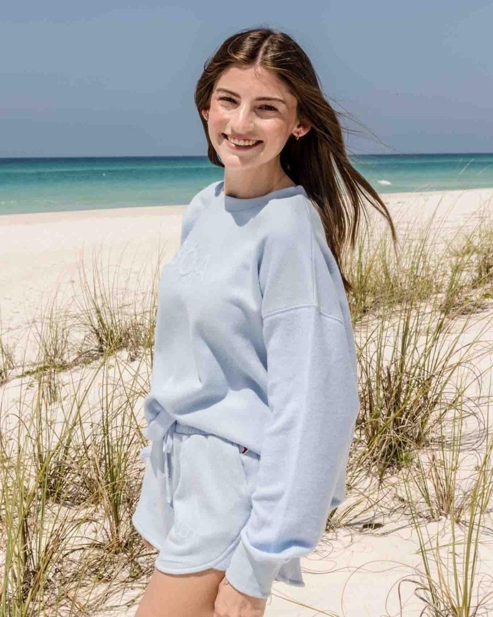 30A Logo W Reverse Fleece Midi Crew - 30A Gear - Ladies Fleece
