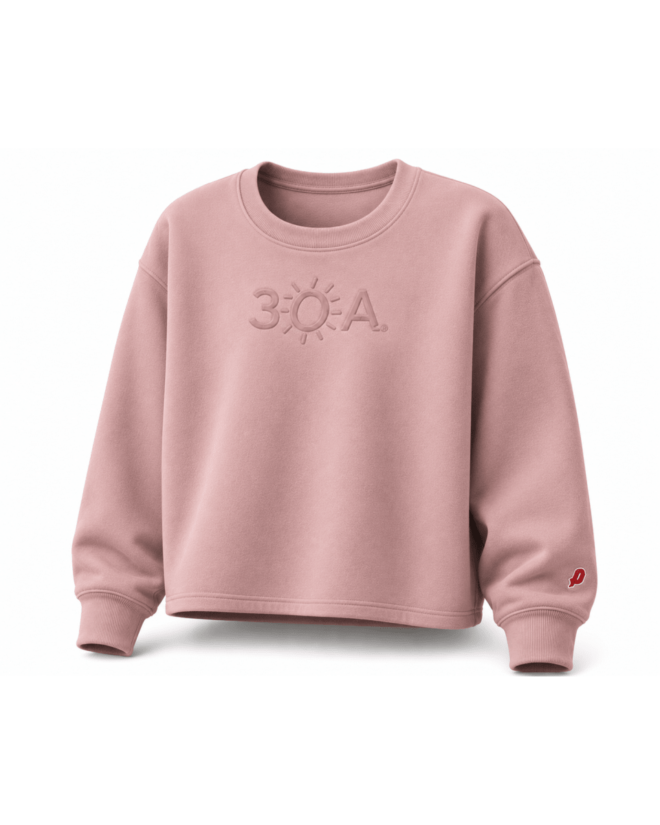 30A Logo W Reverse Fleece Midi Crew - 30A Gear - Ladies Fleece