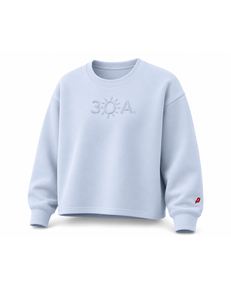 30A Logo W Reverse Fleece Midi Crew - 30A Gear - Ladies Fleece