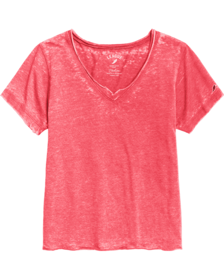 30A Logo W Short Sleeve V Neck - 30A Gear - Ladies Burnout